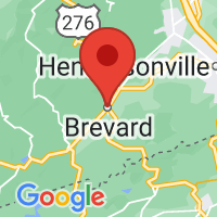 Map of Brevard, NC US